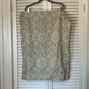 Pottery Barn sham pillow cover neutral geometric beige grey cream 29x23